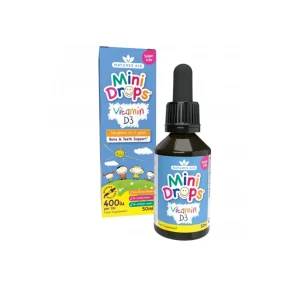 Mini Drops Vitamin D3 H/50ML NATURES AID Bổ sung vitamin D3 giúp xương răng chắc khỏe