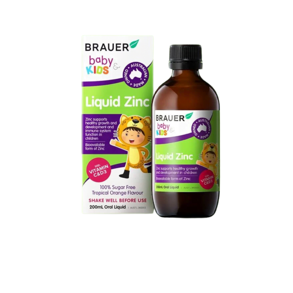 Liquid Zinc H/200ml BRAUER Siro kẽm tăng đề kháng trẻ 1+