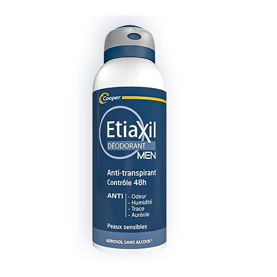 Xịt khử mùi Anti-transpirant 48h C/150ml ETIAXIL Hạn chế mồ hôi cho Nam giới