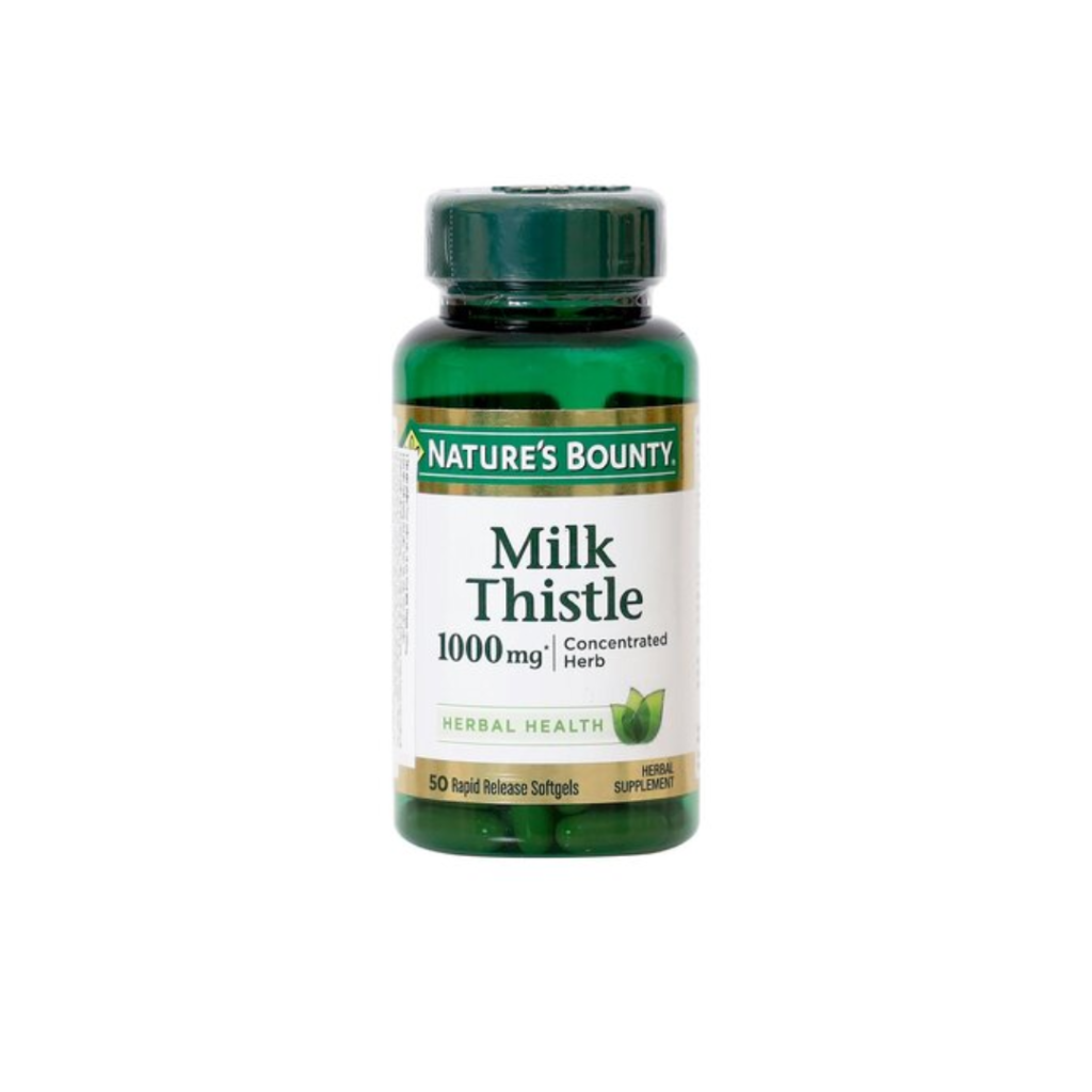 Milk Thistle 1000mg L/50V NATURE'S BOUNTY Bổ Gan, Bảo Vệ & Tăng Chức Năng Gan