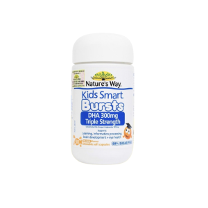 Kids Smart Bursts DHA 300mg Triple Strength L/50V NATURE'S WAY Bổ sung DHA hàm lượng cao, hỗ trợ tốt cho não bộ và mắt