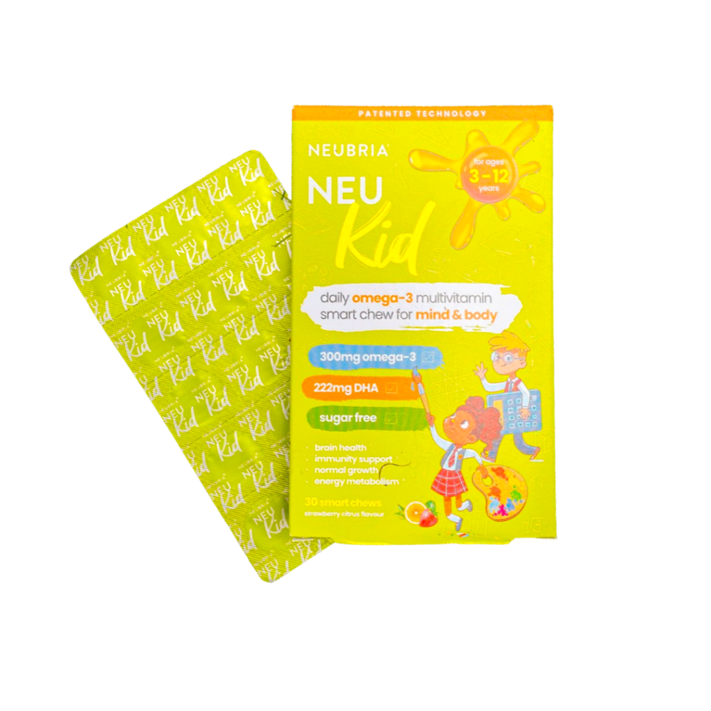 Neu Kid H/30v NEUBRIA Thạch dẻo Omega-3 &Vitamin tổng hợp trẻ 3-12T