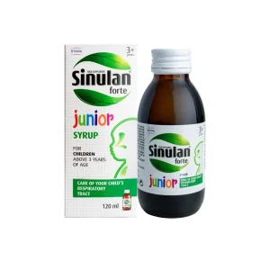 Sinulan Forte Junior Syrup H/120ML STADA Hỗ trợ giảm ho, cảm cúm, viêm họng