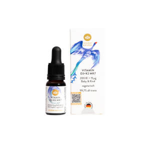 Vitamin D3 K2 MK7 200IU/15µg Baby & Kind (Lanolin) L/10ml SUNDAY NATURALS Hỗ trợ xương răng cho trẻ 0+